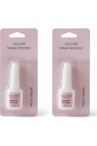 Fırçalı Tırnak Yapıştırıcı 10 G - Brush On Nail Glue 2 Adet