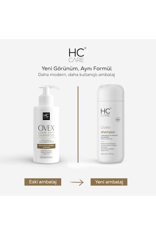 Hc Ovex Canlandrıcı ve Onarıcı Şampuan 300 ML + Ovex Saç Maskesi