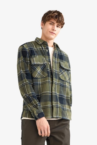 Defacto Regular Fit Kareli Polar Uzun Kollu Gömlek F0104ax25wnkh444 Haki-kh444