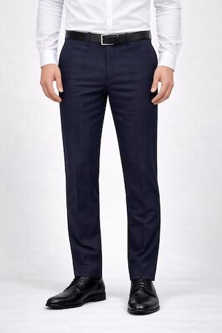 Classics Men Caserta Klasik Fit Likralı Erkek Kanvas Pantolon - 7518 Lacivert