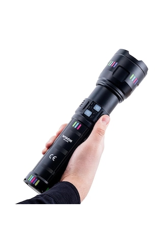 Lunaev Ws-1150 Uzun Menzilli 60 Watt 5500 Lümen Profesyonel Güçlü El Feneri Açık Ahşap