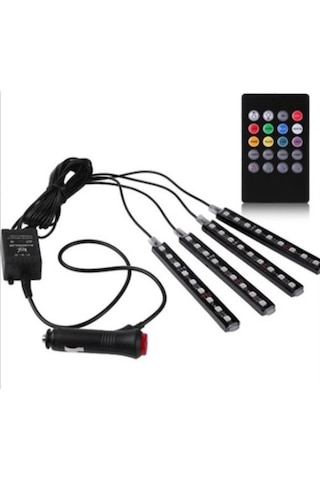 Ayak Altı Aydınlatma Led Araç Içi Sese Duyarlı Rgb Led Kumandalı (540120184)