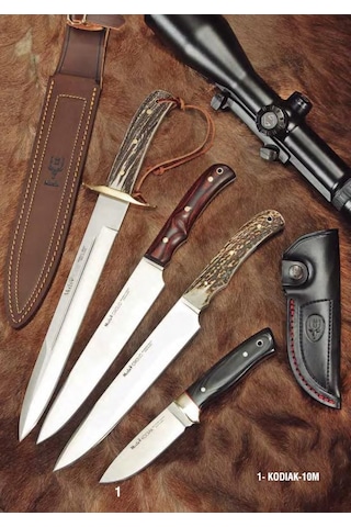 Muela Kodiak-10m Kodiak Serisi Siyah Micarta Saplı Kamp Bıçak Siyah