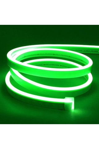 5 Metre 12 V Dış Mekan Yeşil Neon Led