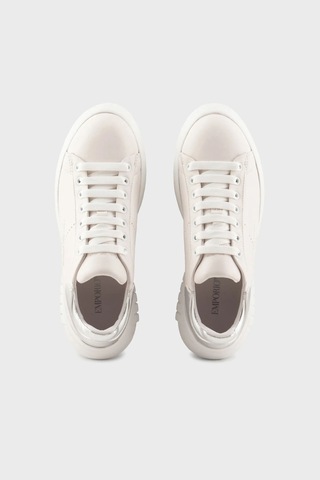 Emporio Armani  Bayan Ayakkabı X3X187 XN850 M696 BEYAZ-GÜMÜŞ Gümüş