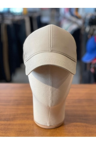 Hamze Düz Basic Mikro Kumaş Bej Renk Cap Şapka Bej