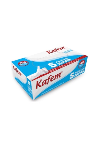 Kafem Beyaz Lateks Eldiven Pudralı (S) 100 Lü X 20 Paket (Koli)