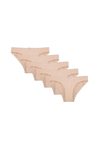 5'li Özel Viskon Kadın Külot 2195t Ten