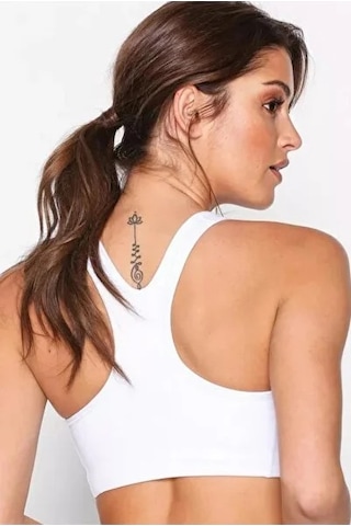 Nike Swoosh Dri-fit Futura Bra Beyaz Kadın Sporcu Sütyeni
