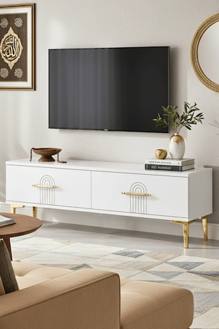 Tsa1215b - İdatv120 Tv Stand, Tv Sehpası Beyaz 120cm