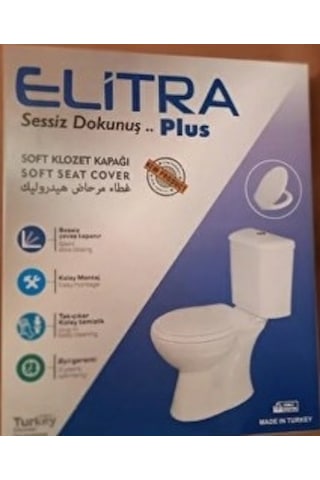 Elitra Plus Yavaş Kapanan Klozet Kapağı Alttan Sıkmalı Diğer