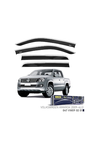 Niken Vw Amarok 2009- Kromlu Cam Rüzgarlığı 4 Lü