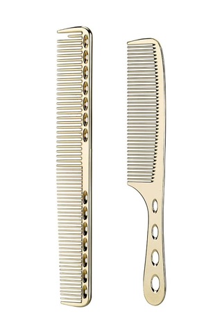 Kuaförlük İçin 2 Paket Anti-statik Paslanmaz Çelik Saç Tarağı