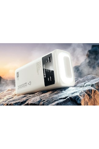 Powerway Pd30 30.000mah 22.5w Pd & Qc 3.0 Hızlı Şarj Destekli Dijital Göstergeli Powerbank Çok Renkli