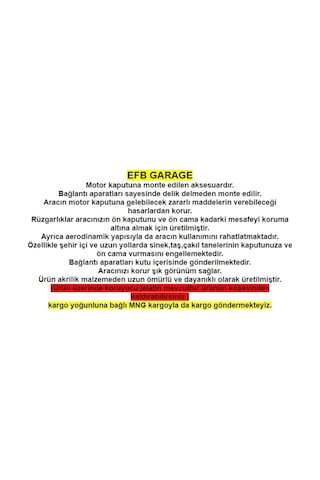 Ford Tourneo Courier Kaput Rüzgarlığı / Koruyucu 2014 Ve Sonrası