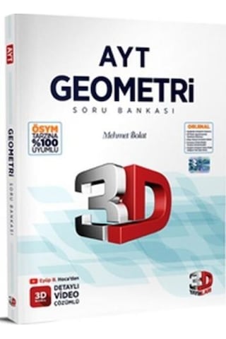 2025 AYT Geometri Soru Bankası - 3D Yayınları