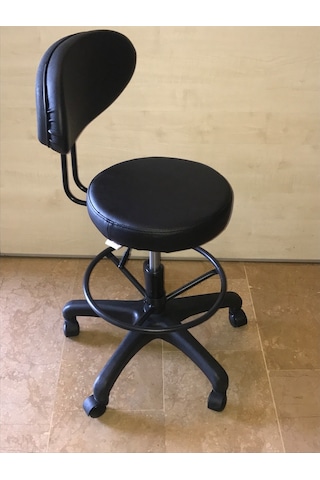 Dekofis Bari Çemberli Arkalıklı Tabure