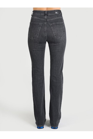 Colins 797 Cl1064452 Adel Flare Fit Dar Kesim Yüksek Bel İspanyol Paça Kadın Jean Siyah Mavi