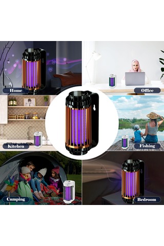 Singree Usb Şarjlı Duvara Monte & Masa Üstü Sivrisinek Öldürücü Lamba - 1200mah Pil İle İç/dış Mekan Kullanımı
