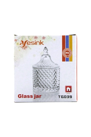 Yesink Glass Jar Tg-039 Cam Lokumluk Ve Şekerlik Diğer