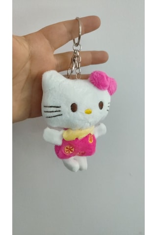 Hello Kitty Peluş Anahtarlık Çanta Aksesuar Boyut:12cmm Çok Renkli