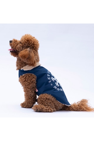 Pawstar Kürklü Lacivert Kedi Köpek Yelek