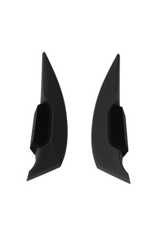 Reedark Motorcycle Atv Elektrikli Bisiklet Ön Kanat Kanatçık Abs Malzeme Spor Stili Evrensel Uyumlu Direk Yapıştırmalı 2 Adet Siyah Siyah