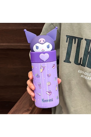 Lyon Kulomi Çocuk Termos Su Bardağı Mor Mor