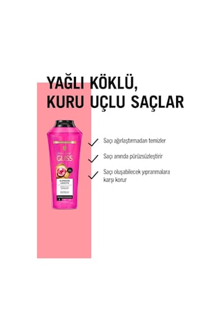 Gliss Supreme Length Uzun Saçlara Özel Şampuan 4 x 400 ML + Tarak