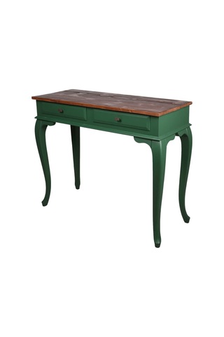 Roys Ahşap 100 Cm Çekmeceli Yeşil Koyu Ceviz  Dresuar Ahşap