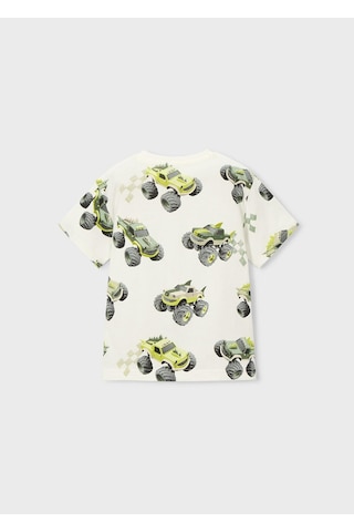 Mayoral Erkek Çocuk Baskılı Tshirt Krem Krem