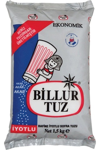 Billur Tuz Rafine İyotlu 10 x 1500 G