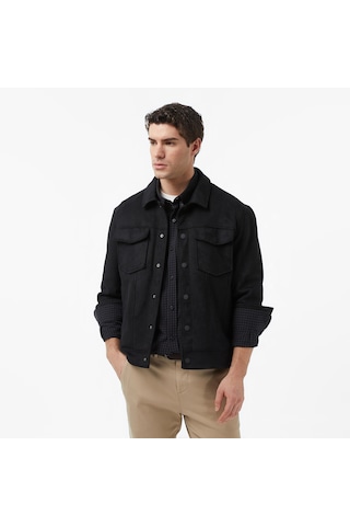 Nautıca Nautica Erkek Siyah Regular Fit Süet Ceketdüzj65016t