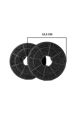 Esty 1390 W6 Beyaz Aspiratör Karbon Filtre 1 Takım - 2 Adet