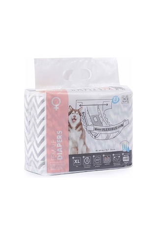 M-pets Diapers Dişi Köpekler İçin Külot Bez Xl 10lu 35x60 Cm 244-72008.01