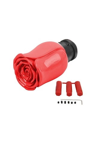 Tongxida Gül Çiçekli Otomatik/manuel Vites Araba Topuzu Kırmızı Kırmızı