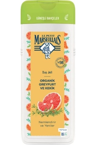Le Petit Marseillais Güneşli Bahçeler Organik Greyfurt ve Kekik Duş Jeli 400 ML