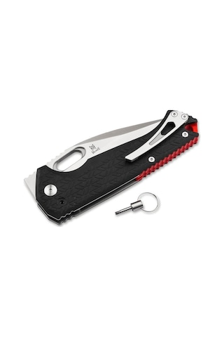 Midgards Messer Vardo Folder Drop Point Balance Line Kamp Çakı Siyah