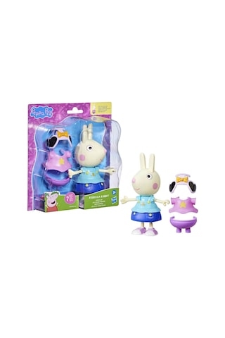 Peppa Pig Ve Ailesi Kıyafetli Figür Seti Rebecca Rabbit Peppa Pig