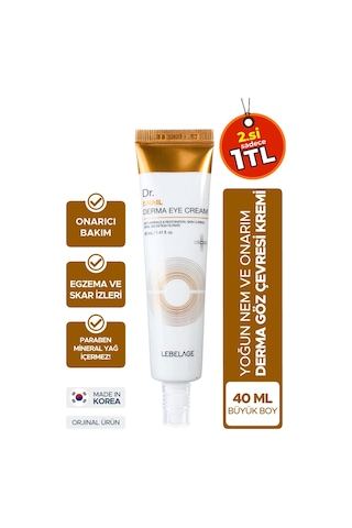 Lebelage ve  Salyangoz Özlü Nemlendirici Göz Kremi Dr. Snail Derma Eye Cream 40 ML