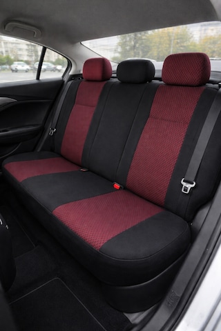 Ford Focus Titanyum Hachback Sedan 2013 2+1 Ticari Aracınıza Uyum Sağlayan Oto Koltuk Kılıfı -bordo Ticari