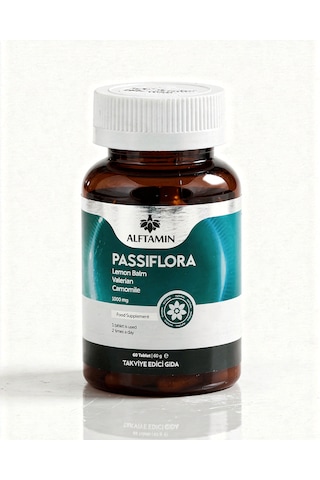 Passiflora Lemon Balm Valerian 1000 Mg 60 Kapsül