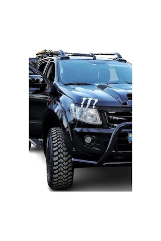 Mitsubishi L200 2019+ Paslanmaz Portbagaj Tavan Çıtası Barı Siyah
