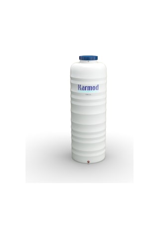 500 Litre Polietilen Dikey Su Deposu - Beyaz - Boru Model