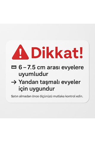 304 Paslanmaz Çelik Evye Süzgeç Sifonu 6 7,5 Cm Ölçüye Uygun Yandan Taşmalı Evyeler İçin