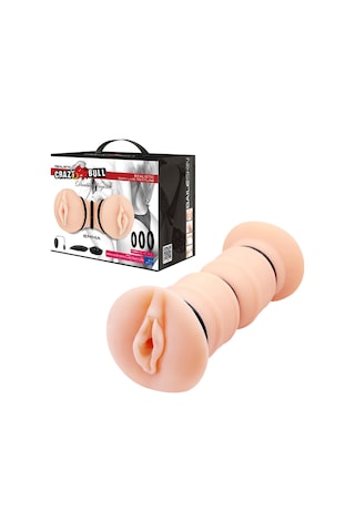 Truva Shop Crazy Bull Emma Titreşimli Çift Taraflı Anal Ve Vajinal Mastürbatör