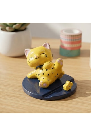Kedi Telefon Tutucu Stand O21 7x8 Cm