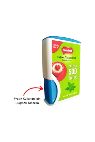 Sweetwell Stevia Tablet Tatlandırıcı 500 Tablet Sıfır Kalori