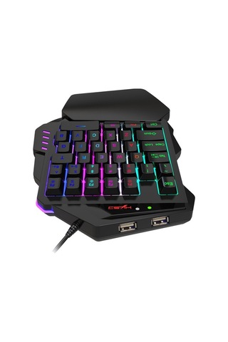 Carrier "hxsj V500 Tek Elle Oyun Klavyesi - Rgb Aydınlatmalı,