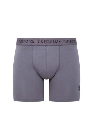 U.S. Polo Assn. U.s Polo Assn. 80517 Erkek Pamuklu 3'lü Boxer-siyah&antrasit&gri Siyah